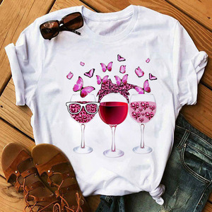 Designer de mode impression personnalisée femmes vêtements femme graphique imprimé t-shirts dames décontracté blanc à manches courtes hauts t-shirts - Product Image 4