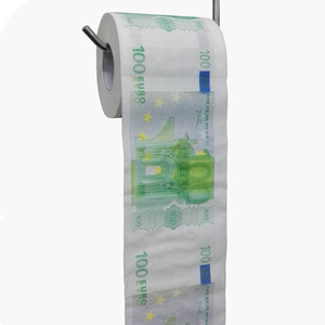 <span class=keywords><strong>Papel</strong></span> higiénico de 100 <span class=keywords><strong>euro</strong></span>, accesorio para reciclar - Product Image 1