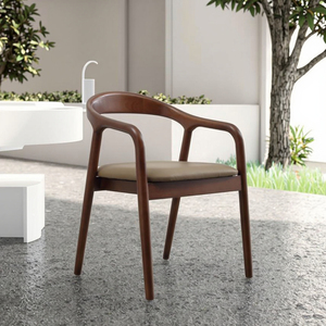 Sedia da Pranzo Moderna in Legno di Noce e Frassino, Sedia Presidenziale di Alta Qualità con Corda Intrecciata per Sala da Pranzo, Hotel e Parchi XinShuo - Product Image 4