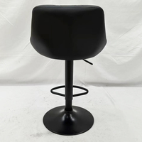 Ensemble de 4 tabourets de bar modernes en velours, hauteur réglable, pour extérieur, hôtel, restaurant, base en métal, pivotants, design écologique