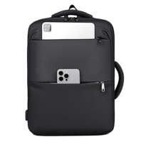 Sac à dos pour ordinateur portable avec logo personnalisé, style populaire, poche intérieure rembourrée épaisse, idéal pour les réunions d'affaires et les courts séjours en ville