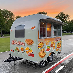 Remolque Redondo para Concesiones, Quiosco de Calle Europeo, Remolques de Comida para Té de Burbujas y Café, Cocina Totalmente Equipada, Carrito de Venta de Hot Dogs - Product Image 5