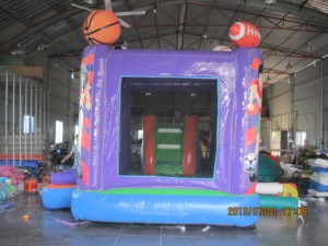บ้านลมเป่าลมรูปฟุตบอลและบาสเก็ตบอลสำหรับเช่าจัดงานปาร์ตี้เด็ก - Product Image 5