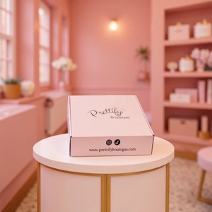 Cajas de avión corrugado personalizadas: Diseño de mariposa rosa, Cajas de Regalo creativas Premium de gran capacidad románticas y elegantes - Product Image 2