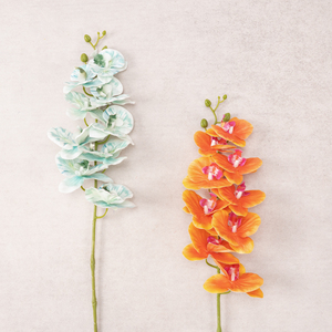 Soft Lustrous Nine-Bloom Phalaenopsis Silk Artificial Floral Arrangement Tabletop <b>Wedding</b> Ceiling Decoration <b>Photo</b>-<b>Prop</b> Backdrop - Product Image 4