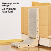 Meilleure vente : Griffoir pour chat extra-large en forme de L, minimaliste, en carton ondulé, durable et peu encombrant