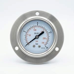 Manomètre de haute qualité 0-230 psi, différentes spécifications, acier inoxydable 304 316, eau, gaz, huile hydraulique - Product Image 3