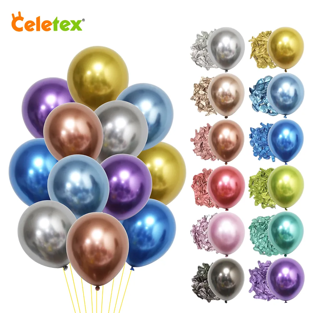 Ballons en latex imprimés Logo personnalisé Décoration de fête d'anniversaire de Noël Pack de conception Ballons en latex Ballons en latex colorés personnalisés