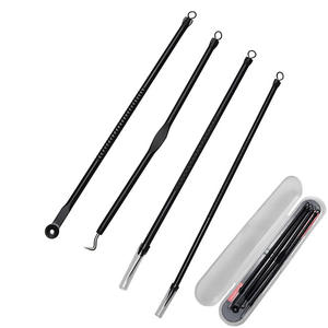 4PCS <b>Blackhead</b> Extractor De Cravo Rose Gold Black Dots Cleaner Acne Blemish <b>Remover</b> Needles Set Black Spots Pore Cleanser <b>Tool</b> - Product Image 4