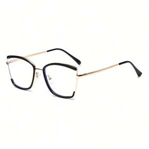 Gafas Ópticas Fotocromáticas Cuadradas de Metal con Logotipo Personalizado 2025, Monturas de Gafas Anti Luz Azul Vintage para Mujer - Product Image 4