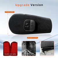 Gant de luminothérapie rouge pour les mains 660nm 850nm LED Chauffant Vibrant Masseur de mains sans fil Rechargeable pour la maison et le bureau