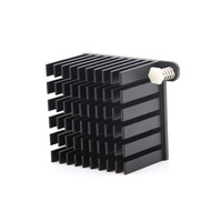 Dissipateur thermique pour processeur en cuivre métallique empilé et collé sur mesure, grand dissipateur thermique en profilé d'aluminium