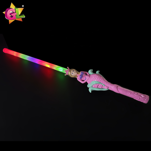 Baguette <span class=keywords><strong>Lumineuse</strong></span> Sirène à 5 Lumières avec Couronne et Épée <span class=keywords><strong>Lumineuse</strong></span>, <span class=keywords><strong>Jouet</strong></span> en Plastique, 3 Modes Clignotants, pour Filles - Product Image 3