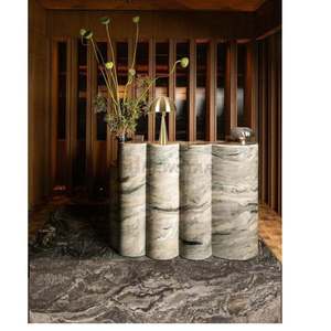 Decorative Elegant Small Front Desk in Marble for Hotel and Office Reception Commercial - Product Image 1