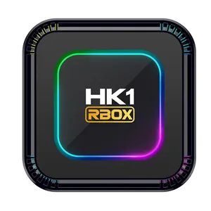 2024 plus récent Android 13 Smart tv box HK1 RBOX K8 décodeur 2.4G/5G Wifi6 prise en charge BT 4GB 128GB lecteur multimédia