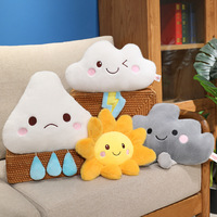 Peluche nuage mignonne de 15 à 30 cm, poupée nuage, jouet en peluche, sac à dos pour fille, petit pendentif porte-clés