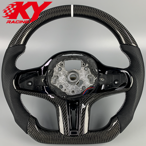 Volant sport en cuir et fibre de carbone personnalisé pour BMW G20 G2X G30 G3X G80 G8X F9X M2 M3 M4 M8 M240i M340i 330i 530i 840i - Product Image 1