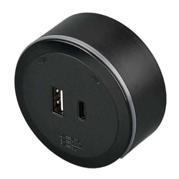 Sliding Hidden in Tabletop Power Desk Track Electric Socket With Removable Electrical Outlets Furniture Sockets Kitchen Socket