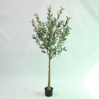 Arbre d'olivier artificiel moderne de haute qualité pour intérieur/extérieur, plante en pot, arbre d'olivier artificiel en plastique pour Thanksgiving
