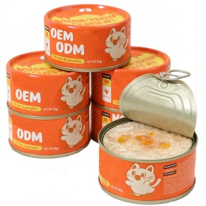 <span class=keywords><strong>Cibo</strong></span> <span class=keywords><strong>Umido</strong></span> <span class=keywords><strong>per</strong></span> <span class=keywords><strong>Gatti</strong></span> OEM/ODM in Scatola ad Alto Contenuto Proteico Senza Cereali con Pollo, Tonno e Salmone 85g 170g 220g - Product Image 5