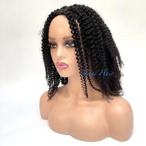 VMAE <span class=keywords><strong>Perruque</strong></span> <span class=keywords><strong>demi</strong></span>-tête en cheveux humains bruts alignés avec les cuticules, boucles <span class=keywords><strong>afro</strong></span> exotiques frisées 4A 4B 4C, style cambodgien, pour femmes noires - Product Image 2