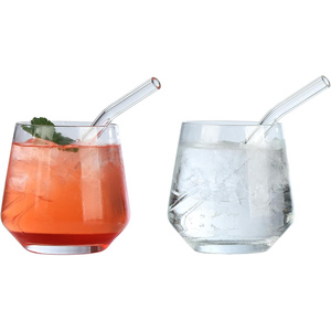 <b>Heat</b> Resistant Clear Reusable Handmade Mouth Blown Glass Drinking Straw with Cleaning <b>Brush</b> Eco-Friendly Lfgb Certified - Product Image 4