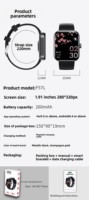 Montre connectée à prix d'usine, tracker d'activité, surveillance de la fréquence cardiaque, de la pression artérielle, suivi du sommeil, notifications d'appels, bracelet
