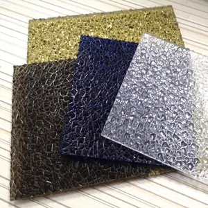 Uv Geëxtrudeerd 1Mm 2Mm 3Mm Dik Reliëf Marklon Polycarbonaat Pc Blad Diamond Panel