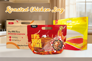 Oem <span class=keywords><strong>Food</strong></span> Grade Aluminiumfolie Rotisserie Kip Verpakking Magnetron Hot Anti-Fog Zakje Met Rits Handvat Geroosterde Kip Zak - Product Image 6