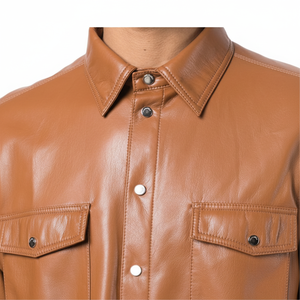 Camisas de Hombre de Diseño Personalizado, Tejidas en Cuero, Transpirables, Estilo Urbano, Secado Rápido, Precio Bajo - Product Image 1