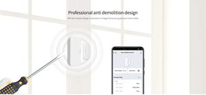 Tuya Premium <b>Door</b> Window <b>Sensor</b> Wireless Contact Long Battery Magnetic Detector Easy Install Home Security Real-Time Alerts Send - Product Image 3