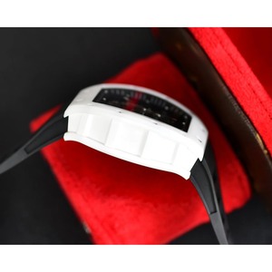 Reloj Mecánico de Cerámica con Caja Tonneau, Diseño Calado, Correa de Goma, Alta Calidad, Moda Masculina para Negocios, Última Tendencia 2026 - Product Image 5