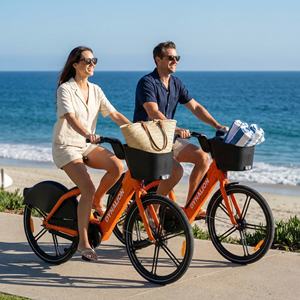 Bicicletas Antirrobo para Compartir con Batería Intercambiable, <span class=keywords><strong>Bicicleta</strong></span> Eléctrica de Alquiler Comercial para Complejos Turísticos - Product Image 1