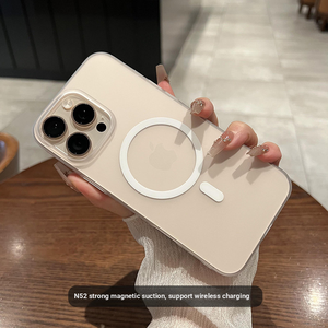 Étui magnétique semi-transparent givré pour 16 Pro Max, design professionnel, placage PC, charge sans fil, antichoc, anti-rayures, ajustement précis - Product Image 4