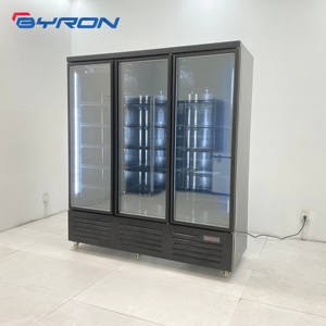 Vertical Glass Door Upright <b>Freezers</b> Control Automatic Defrost Commercial Display Shop Supermarket Catering Use BC Glas - Product Image 3