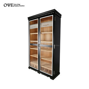Humidor <span class=keywords><strong>de</strong></span> cigarros con acabado personalizado, <span class=keywords><strong>vitrina</strong></span> <span class=keywords><strong>de</strong></span> tienda <span class=keywords><strong>de</strong></span> humo <span class=keywords><strong>de</strong></span> madera <span class=keywords><strong>de</strong></span> <span class=keywords><strong>cedro</strong></span> español - Product Image 2