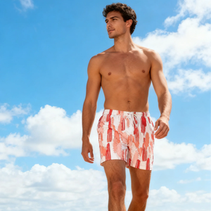 カスタムメンズハワイスタイル花柄ファッションサーフボードショーツデジタル印刷ビーチウェアビーチアクティビティ水泳トランクス - Product Image 2