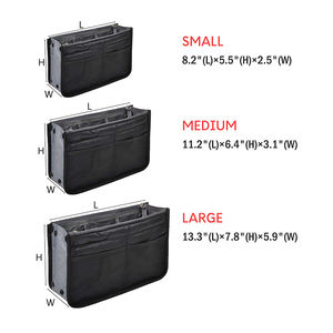 Sac à main en Nylon 13 poches pour femmes, organisateur pour sacs à main, sacs organisateurs à l'intérieur fourre-tout - Product Image 6