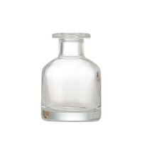 Bouteilles diffuseurs d'arômes circulaires en verre sodocalcique à large cloche pour huiles essentielles, vente en gros