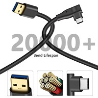 Kabel USB 3.0 Tipe-C Super Cepat 5M untuk Oculus/Meta Quest 3S/3/2/Pro/Pico 4 & Aksesoris Kamera