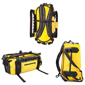 Mochila Impermeable Plegable de Lona de PVC de 60L 500D IPX6, Bolsa de Viaje para Camping, Senderismo y Todas las Estaciones, 12 Colores - Product Image 1