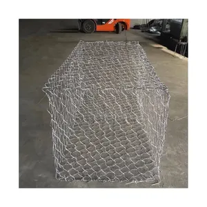 Caja de gavión tejida recubierta de PVC de 1,5x1x1m/pared de gavión/cesta de gavión