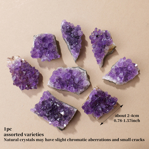 Mini Cluster di Ametista in Pietra di Cristallo Naturale con Energia Curativa all'Ingrosso per Decorazione di Casa e Giardino - Product Image 6