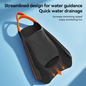 <span class=keywords><strong>THENICE</strong></span>, aletas de natación cortas de alta calidad para buceo y esnórquel para hombres y mujeres, aletas de goma para apnea - Product Image 3