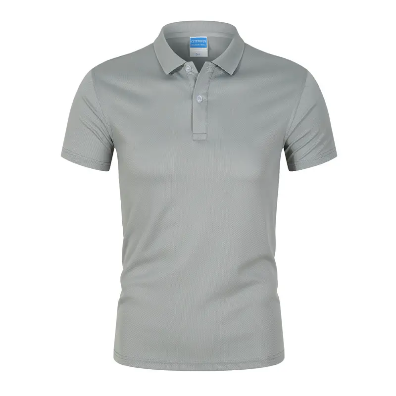 Özel tasarım kendi marka Polo GÖMLEK kısa kollu erkek Polyester kuru Fit erkek Golf Polo tişört gömlek