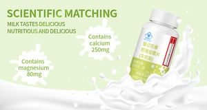 Kemik sağlığı için maksimum mukavemet en iyi besin takviyesi kalsiyum ve magnezyum çiğneme 72g (1.2g/tablet x 60 tablet) - Product Image 3