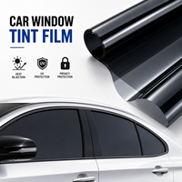 Film solaire professionnel 1 pli en PET pour vitres de voiture, anti-rayures, haute visibilité, protection de la vie privée, film teinté pour vitres automobiles, rouleau 1,52x30M