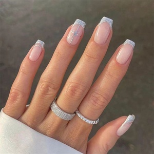 Etsy – <span class=keywords><strong>faux</strong></span> ongles en acrylique, forte pression sur les ongles faits à la main avec de la <span class=keywords><strong>poudre</strong></span> acrylique - Product Image 4