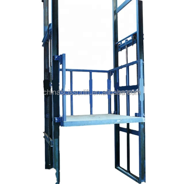Guide Rail Steel Construction Cargo Hydraulic Lift Platform for ...