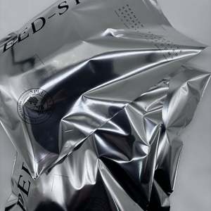 Custom LOGO Silver Mailer Aluminium Foil Poly Shipping Bags for Clothing Metallic Mailing Bags - Product Image 3